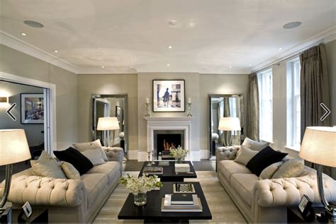 symmetrical living room